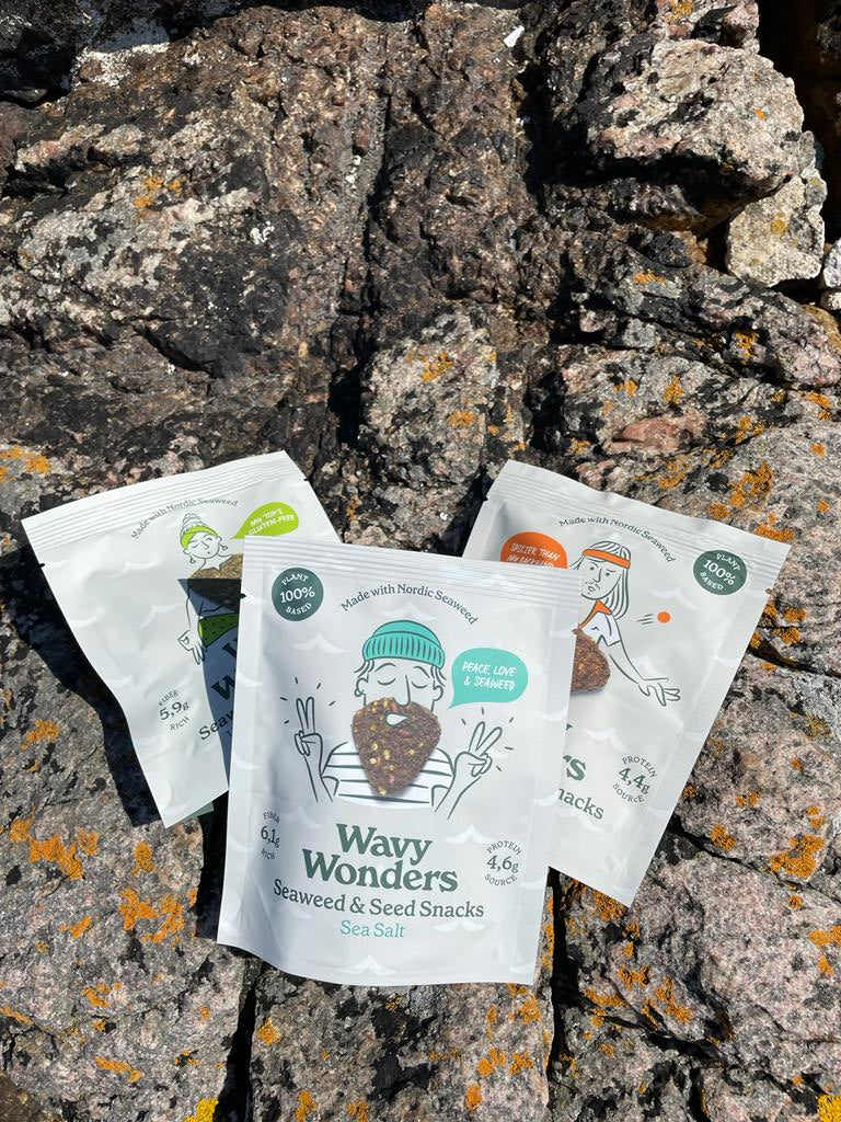 Sea Salt. 6x Seaweed & Super-Seed Snacks