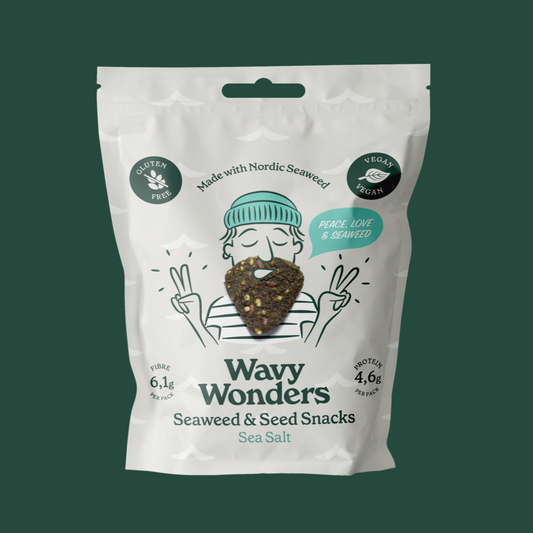 Sea Salt. 6x Seaweed & Super-Seed Snacks