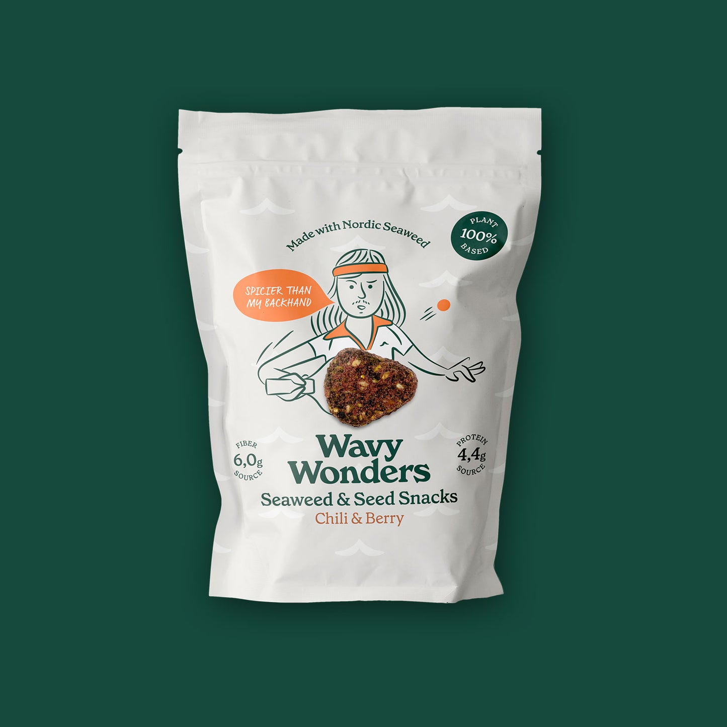 Chili & Berry. 6x Seaweed & Super-Seed Snacks